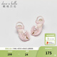 DAVE&BELLA children's sandals 2026 summer new girls' shoes baby girl princess shoes non-slip children's casual shoes children's shoes pink ready-made 21