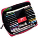Danish vanlemn anti-theft brushing large capacity card bag anti-demagnetization large wallet men's mobile phone passport bag multi-function storage card bag handbag women's card bag red large wallet [can hold two passports]