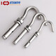 304 stainless steel expansion hook screws, lifting rings with hooks, popping hooks, ceiling hooks, fixed hook bolts, 304 material M8 2 pieces, expansion hooks