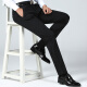 ROMON suit trousers men's 2020 spring and summer Korean style business casual suit trousers men's trousers slim fit no-iron youth stretch trousers 8KZ911909 black 30