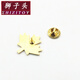 Lion head Canadian red maple leaf brooch jewelry dripping oil alloy badge badge corsage clothing accessories white