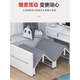 机灵的一休办公室隐形午休折叠床四折午睡入柜式幼儿园小学生教室学校托管床 标准款入柜床灰色-宽80单床