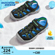 Zapatos para niños Skechers sandalias de punta para niño de verano zapatos de pescador antideslizantes zapatos de playa para niños 406520L negro/azul/limón/BBLM 36