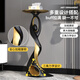 Bingshimei Living Room Art Floor Decorations Light Luxury High-end Sofa Side Tables TV Cabinet Decorations Housewarming Gifts Dancing Life Floor Black Gold/Height 70cm