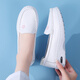 Jin Bingsheng nurse shoes for women in spring and autumn comfortable anti-slip medical work special white shoes for one foot to stand for a long time without tired feet. Nurse shoes pink flowers [anti-wear air cushion model] size 37 size 20 wide feet, fat feet, large size 丨No tiring feet for a long time