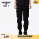 BOY LONDON spring couple style large pocket trendy casual workwear woven trousers N34900 black L