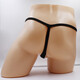 Men's fun underwear with sexy holes, tied thong, T-pants, easy to enter and exit, 60Jin Jin is equal to 0.5kg, inner couple, triangle with holes, black