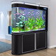 Opel fish tank aquarium living room large household ecological glass aquarium goldfish tank screen entrance 1 meter long bottom filter