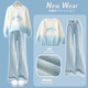 
Yoyo one (Yoyo one) girls suit spring and autumn children's new spring outfit fashionable sweatshirt spring and autumn big children's jeans 12 years old 4882 white + 13131 blue [spring and autumn style] 160