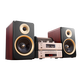 山水（SANSUI） M2胆机CD/DVD组合音响桌面音响电子管功放发烧蓝牙HIFI高品质无损音箱 山水M2 HiFi碟机胆机套餐+木架