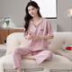 Cat people's home clothes pajamas for women 100% pure cotton summer short-sleeved pajamas can be worn on the outside in a cool and thin suit for summer [pure cotton + non-round neck style] 679 women's style 2XL [recommended weight 140-160 Jin [Jin equals 0.5 kg]]