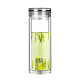 
Shui Yisheng glass cup double layer water cup men's tea cup business brewing tea cup office cup crystal cup transparent micro-calorie g719 400ml normal version