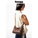 Guliangjiji Baseball HOBO Bag Small Bag Women's Original Design Shoulder Crossbody Bag Yuanyang Brown