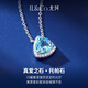 IL&CO Youke Water Drop Necklace Women's Light Luxury Topaz Clavicle Chain Birthday Valentine's Day Gift for Girlfriend and Wife