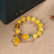 Ou Ceni natural beeswax bracelet multi-treasure series, contentment and happiness. Bracelet, Baltic chicken fat, yellow flower, penang red, accompanying small foot beads for men and women, contentment and happiness.