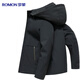 Romon windproof and anti-wrinkle jacket men's spring and autumn detachable hooded top business casual windbreaker jacket men's clothing