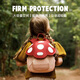 Huanxi Jiaer Kindergarten Small School Bag for Girls, Boys and Children, Lightweight and Cute Mushroom Three-dimensional Backpack for Going Out on Shoulders, Red Mushroom 21*9*26cm