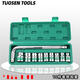 FURONGHUA Tuosen Hardware Tool Machine Repair Combination Quick Socket Set 12922 Green Belt 10-piece Socket Wrench 1.25kg