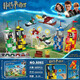 Harry Potter Blocks Modelo ensamblado Vista de calle Hogwarts Castle Owl Boy Toy 6047 Burrow Attack 1047 Partículas