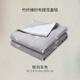 Nest designs baby quilt cover blanket children's gauze small quilt cover kindergarten nap blanket baby gauze blanket light feather gray M size (145*180cm)