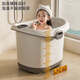 Kaimiao Kaaimool Children's Bath Bucket Bath Bucket Bath Bucket Bath Bucket Bath Bucket Swimming can sit on the big bath Bucket Debang Home Ash + Shower + Zhuanzhuan Le Gift Pack