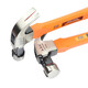 Wood well square claw hammer, multi-purpose nail hammer, hammer, double fork shockproof construction site claw hammer, woodworking tool hammer, nail puller, square head shockproof fiber 10 right angles (total weight about 0.6KG)