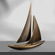 
Amro is smooth sailing, copper ornaments, home living room, TV cabinet, wine cabinet, office decoration, handicrafts, housewarming gifts, golden copper <Ride the wind and waves> small