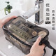 Bolsa de viaje Bolsa de almacenamiento Bolsa de almacenamiento Bolsa de lavado Bolsa y mujeres impermeables Viajes portátiles medianos grises negros (26 cm*15 cm*10 cm)