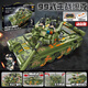Panlos Zweite Weltkrieg Panzerbaubausteine Elektrische Fernbedienungsstrecke Spielzeug versammelte Erwachsene Hochtypische Militärmodell Boy Fernbedienung 99 Panzer 1105 Partikel 676001 kompatibel mit Lego Zweiten Weltkrieg Panzerbaugebäude Boy Toys Boy Toys
