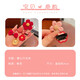 Maimed baby hair clips for girls that do not hurt hair, cute and super cute hair clips for children, infants and toddlers, fetal hair clips, small red flower bow hair clips - 5-piece set in bag