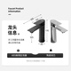 Bobby countertop basin small apartment ceramic wash basin wash basin single basin balcony wall-mounted simple sink mirror bracket 4837 basin + single-layer bracket + faucet set