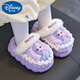 Candy Aisha Princess Children's Cotton Slippers Winter Girls Warm Anti-Slip Baby Girls Thickened Plush Heel Cotton Shoes Sky Blue Slippers 26-27 Inner Length 16CM