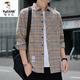 
Woodpecker (TUCANO) plaid shirt men's spring and autumn casual long-sleeved shirt Korean top retro loose thin jacket trend K12111 m blue + K12111 blue yellow L 110125Jin[Jin equals 0.5 kg]