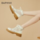 Daphne (DAPHNE) Martin boots for women's thick sole elevated mesh breathable summer casual sandals new versatile British style women's shoes beige heel height 5cm 38 (240mm) standard code