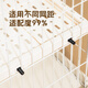 Cat cage and rabbit cage with widened adjustable partitions on the second and third floors can be equipped with ladder sisal boards. Telescopic platform toffee white. Grid spacing 1-4cm.