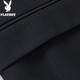 Playboy Suit Men's Business Slim Suit Men's Work Professional Formal Small Suit Men's Groom's Wedding Jacket Two-Button Black Suit + Tailor-made Pants XL