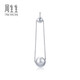 Chow Sang Sang platinum earrings Pt950 double beads round bead earrings single for women 92665E pricing