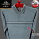 Klassisches Auto High-End 100% reines Baumwoll-Langarm-T-Shirt-T-Shirt-Feder- und Herbst-Basis-Hemd-T-Shirt mittleren Alters und älteren Väter tragen echtes Taschen-Top 9902 Grün L 170 (Empfohlen 120-140jin [Jin gleich 0,5 kg]))