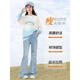 
Yoyo one (Yoyo one) girls suit spring and autumn children's new spring outfit fashionable sweatshirt spring and autumn big children's jeans 12 years old 4882 white + 13131 blue [spring and autumn style] 160