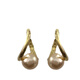 Korean light luxury geometric pearl earrings 2024 new style earrings, fashionable and versatile, temperament earrings for women, real gold, main picture
