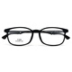 Phil Watanabe Ultralight Tr90 Silicone Sports Anti-Slip Hook Lunes Cadre pour les adolescents, hommes et femmes, grands enfants, lunettes 1695 Lunettes 1695 Black C1 Single Cadre sans objectif