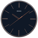 
SEIKO Japanese Seiko Clock 11-inch 28cm sweep seconds simple modern personalized bedroom living room curved glass wall clock dark blue QXA739L