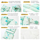 Baby-faced baby sleeping bag, large children's anti-kicking quilt, baby's removable sleeves, extended bag, newborn autumn and winter thickened quilt
