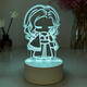 Zhong Chi Light Meets the Surrounding Night Light White Bird Wizard Vanity Garland Initial Doll Doll Birthday Gift Small Ornaments 9923 Cat Three Colors