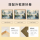 CLCEY中式山水风景数字油画diy手绘画画填色高级感丙烯油彩涂色填充画 X9740 45×60油画套餐(内框+画笔+颜