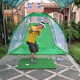 PGM indoor golf practice net golf practice striking cage swing practice device 3 meters green net + striking pad [with random irons]