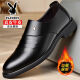 Zapatos para hombres de Playboy, zapatos de cuero formales de negocios, nuevos zapatos de trabajo versátiles de moda para hombres, calzado de boda de suela suave de cuero genuino 6189 negro single 40 40