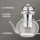 KAMJOVE glass teapot high temperature resistant 304 stainless steel filter flower teapot elegant cup teapot simple tea art pot A-08 800ml