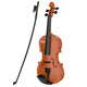 Baoli Violin Spielzeug für Jungen und Mädchen Anfänger Musik Aufklärungsimulationsrequisiten für Babys und Kinder 3-6 Jahre alte Musikinstrumente Brown braun