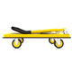 
Xinyue Changhui flatbed truck small push truck hand truck pull truck hand truck small trailer folding steel plate truck load bearing about 1000 Jin [Jin equals 0.5 kg]